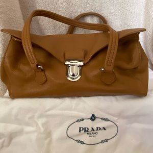 Prada cognac purse